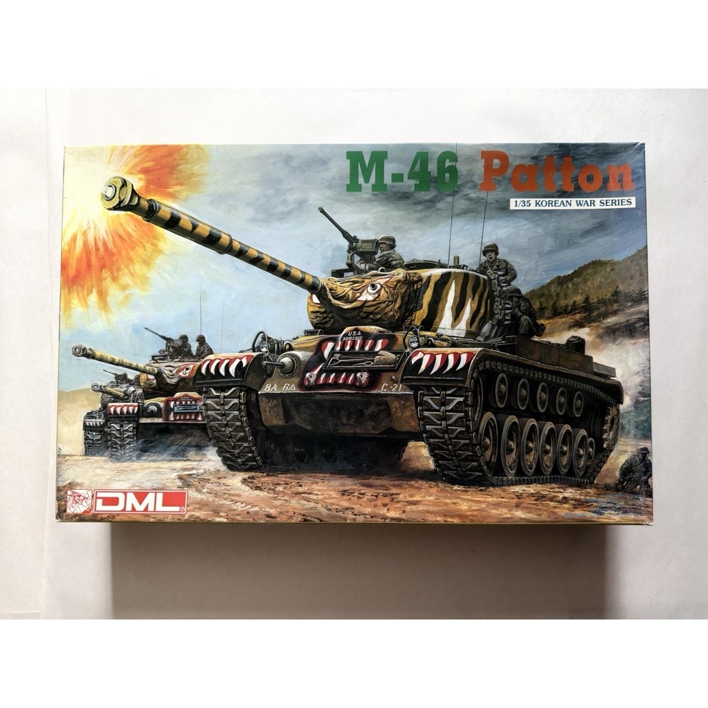 DML Dragon 1/35 M-46 Patton Korean War Series Model Kit 6805 Open Box Complete